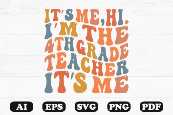 4th Grade Teacher Graphics for Crafts
