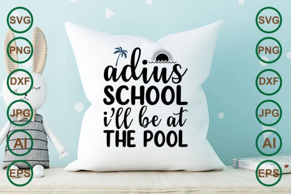 Adius School Pool SVG for Crafts & Graphics