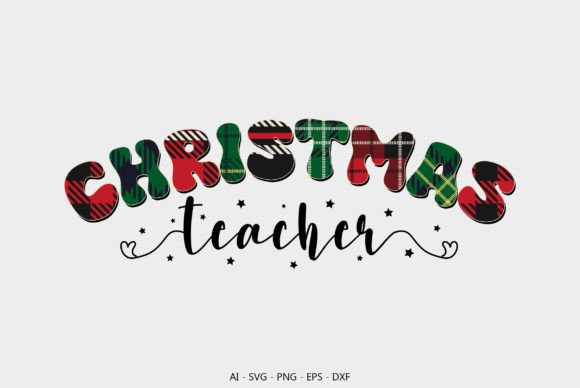 Christmas Teacher Graphics for Crafts