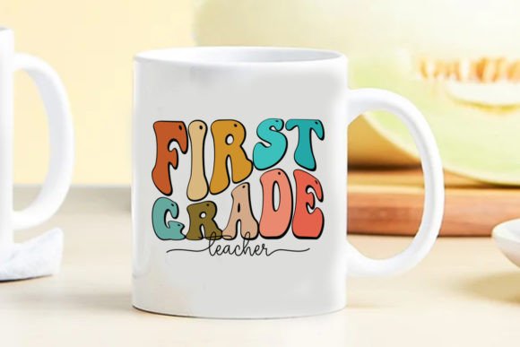 First Grade Teacher Retro: Graphics for Crafts