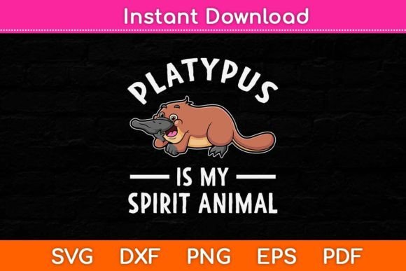 Platypus Spirit SVG for Graphics & Crafts