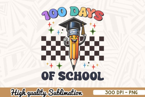 Retro 100 Days of School PNG: A Designer’s Review