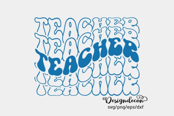 Retro Teacher Graphics for Crafts Branding