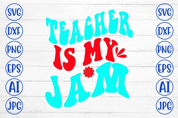 Retro Teacher SVG for Crafts & Graphics