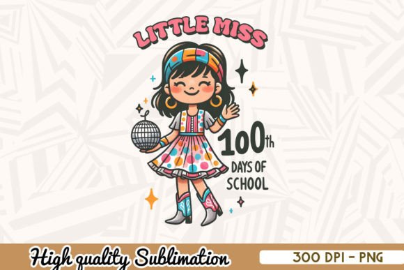 Reviewing Little Miss 100 Days of School Png for Embroidery