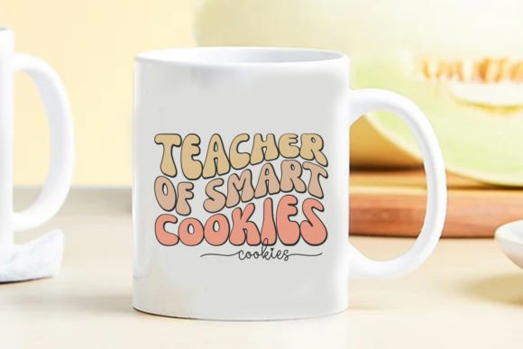 Teacher of Smart Cookies Retro Graphics for Crafts