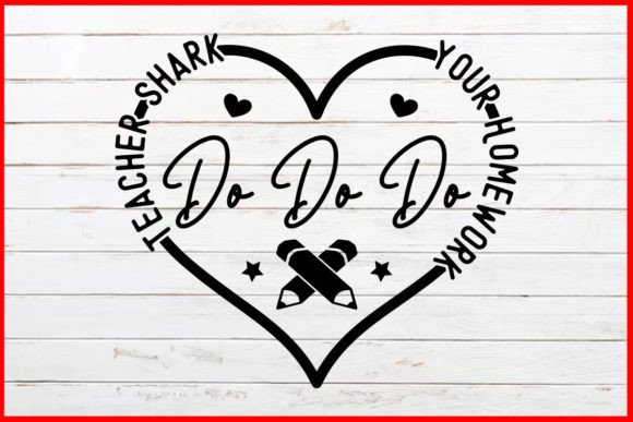Teacher Shark SVG: Graphics for Crafts