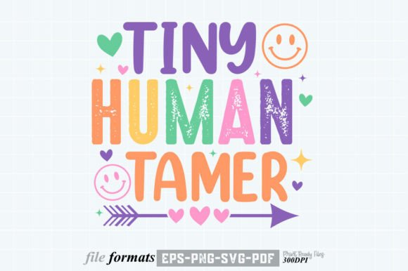 Tiny Human Tamer Graphics for Crafts